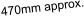 470mm approx.